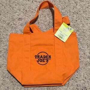 Trader Joe's Small Orange Tote Bag